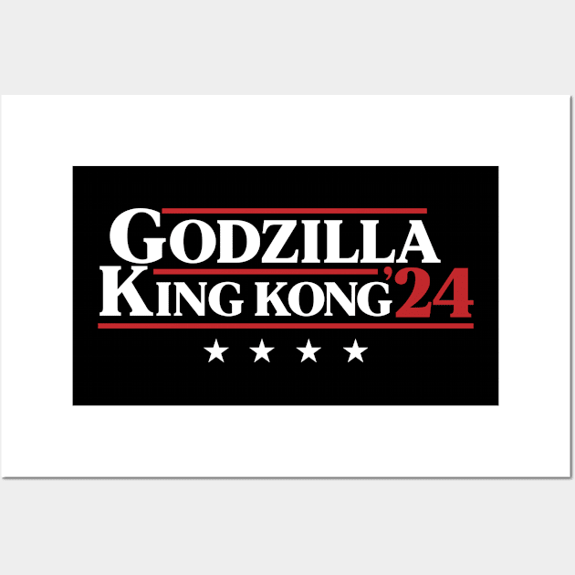 GODZILLA KING KONG 2024 Godzilla Posters and Art Prints TeePublic